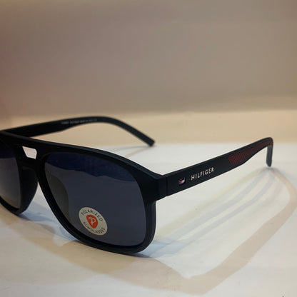 Mot Matte Black Frame Black Shade Unisex Sunglass P2303 56 16-135