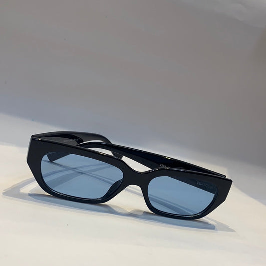 Val lav Glossy Black Frame Light blue Shade Unisex Sunglass 2269 53 17 140 c€