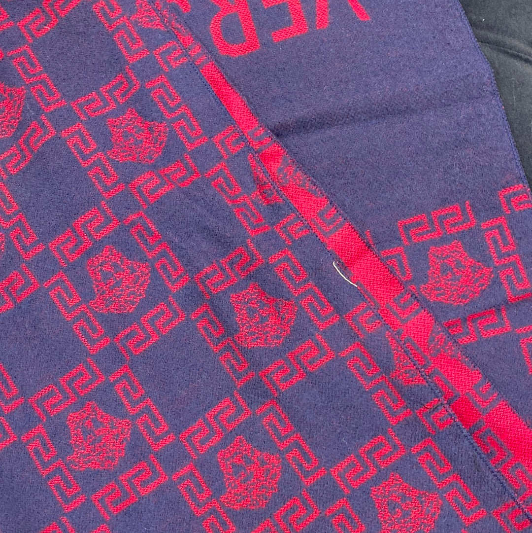 VER REV Red Navy Blue Colour Ver Print Heavy Quality Muffler  9372