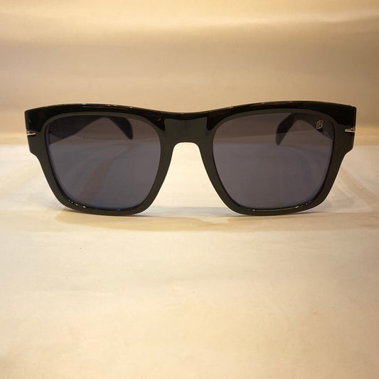 VAD Glossy Black Frame Black Shade Unisex Sunglasses B2202 60 25-143