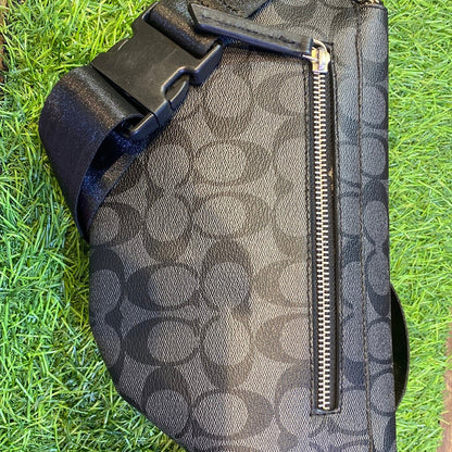AOC Black Grey Waist Fanny Side  Chest Unisex Bag