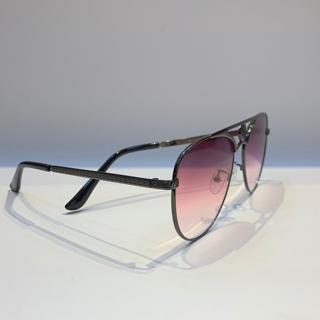 Lab Bal Black Frame Pink Shade Sunglass B85-7257 12-142