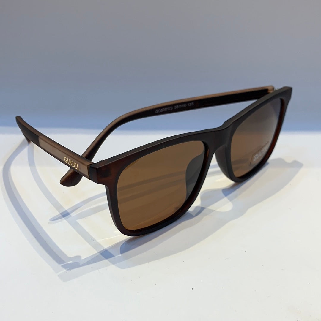 Cug Matt Brown Frame Brown Shade Sunglass CG0381/S58 16-135