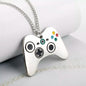 Sliver Video Game Pendant Necklace Chain 50265