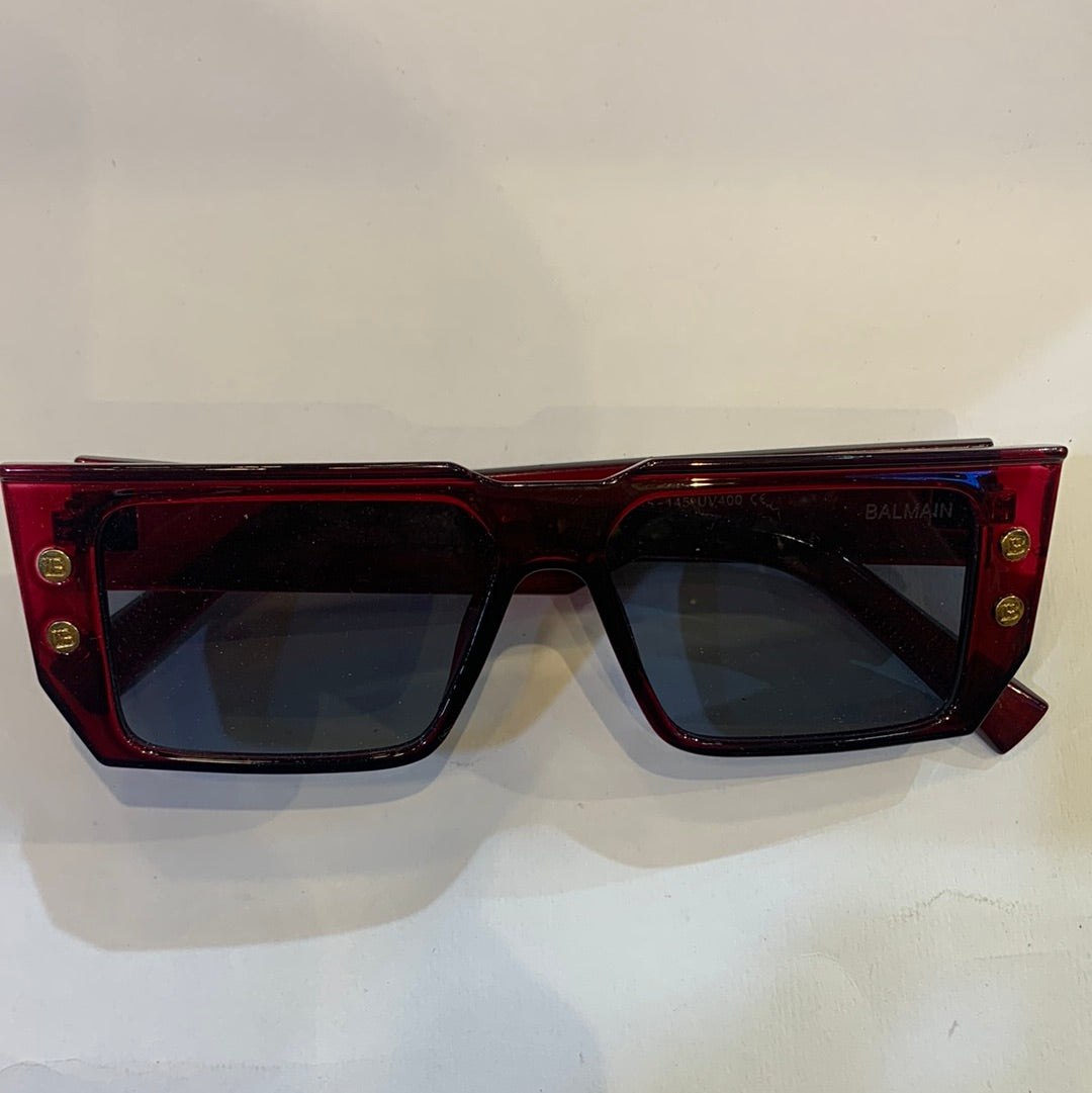 LAB Red Frame Black Shade Sunglasses LH037 55 15-145