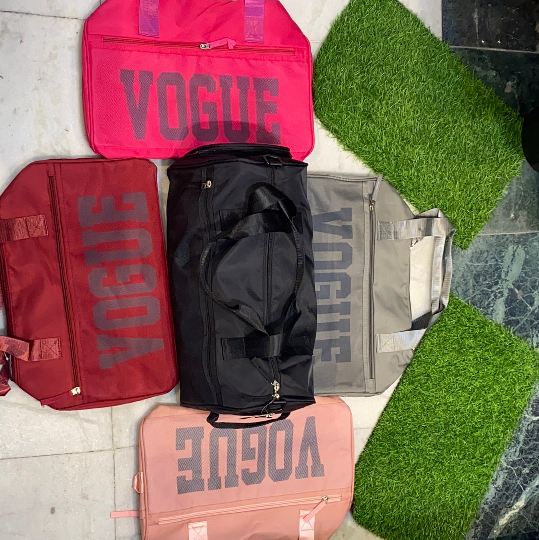 Vogue Gym Bag Travel Duffle Unisex 3915