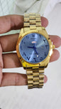 Lor Gold Chain Blue Dial Day Date Men Watch 901343