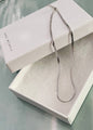 Sliver Stainless Steel Unisex HERRINGBONE Heavy Chain Necklace 199911