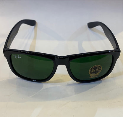 YAR RB Glossy Black Frame Green Shade Sunglasses RB4165 855/8G 2N