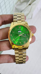 Lor Gold Chain Green Dial Day Date Men Watch 901346