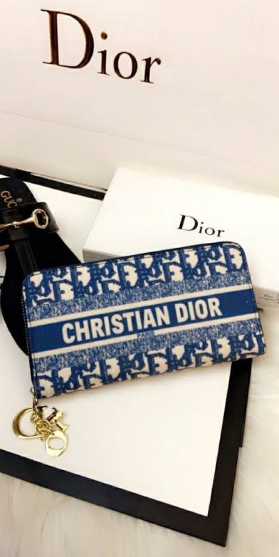 OID Multiple Colour Monogram Print Zipper Ladies Clutch