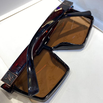 Brown Printed Branded Luxury Wayfarer Square Sunglasses 81002 60 18-142