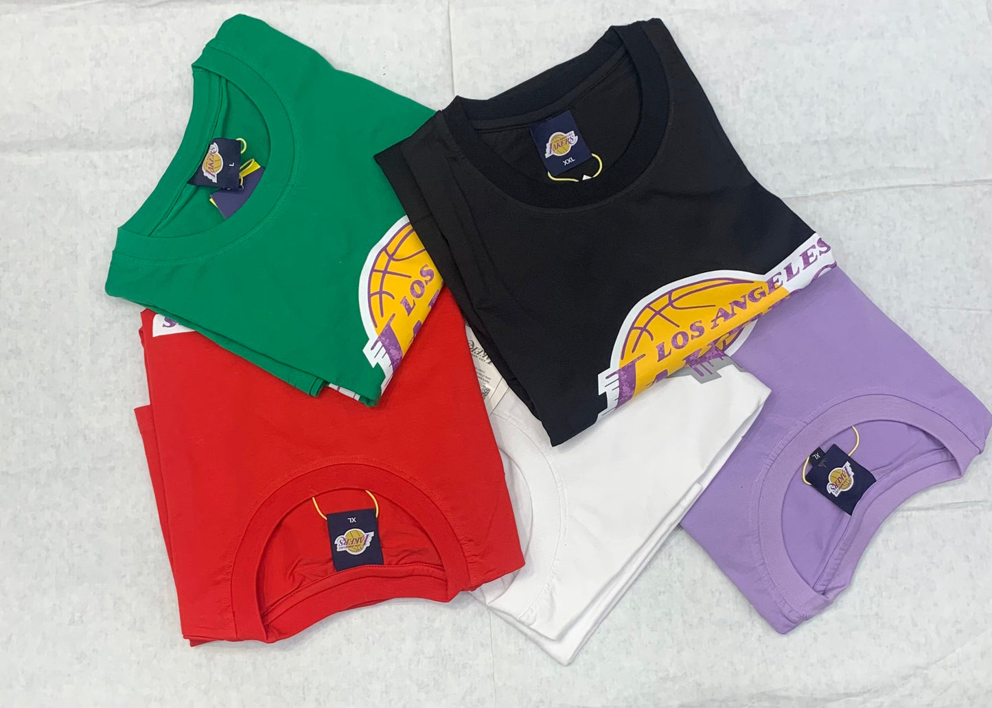 Lakers Purple Colour With Front Print Drop Shoulder Tshirt 50154