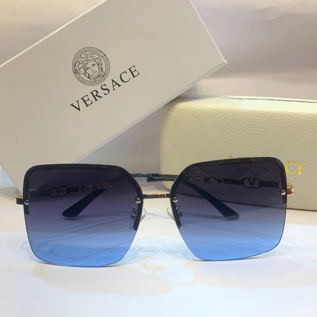 REV Gold Frame Blue Shade Unisex Branded Sunglasses CF58309
