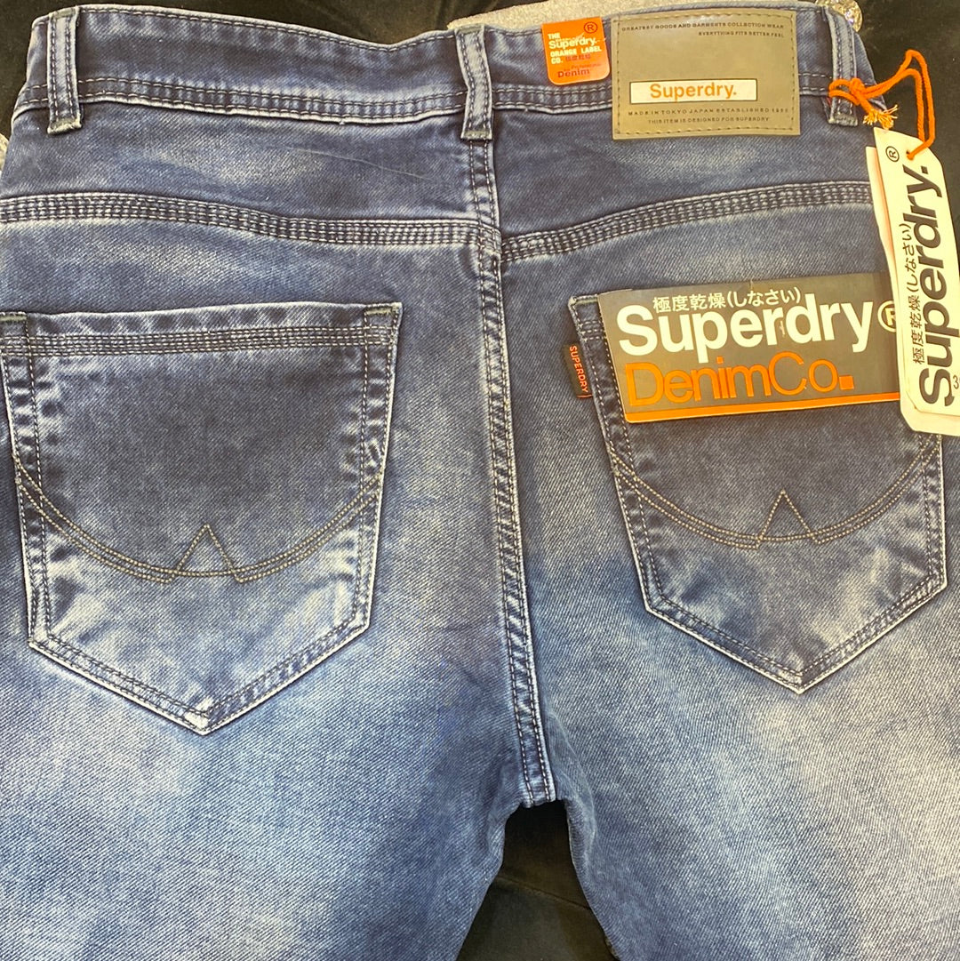 PUS Navy Blue Faded Straight Fit Branded Designer Men’s Jean’s PUS 1985