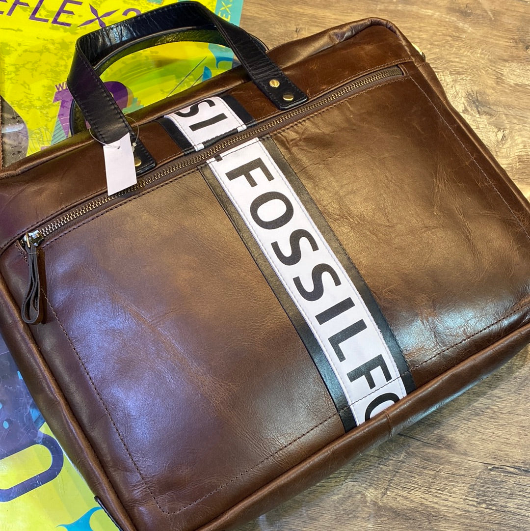 Fos Genuine Leather Laptop Bag