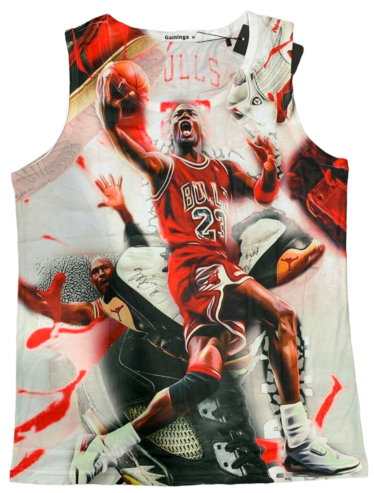 Gainings Bulls   Tank Sando  Vest Gym Wear 110257