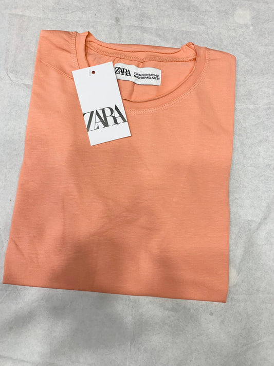 Zr Beige Color Plain Half Sleeve tshirt 18880