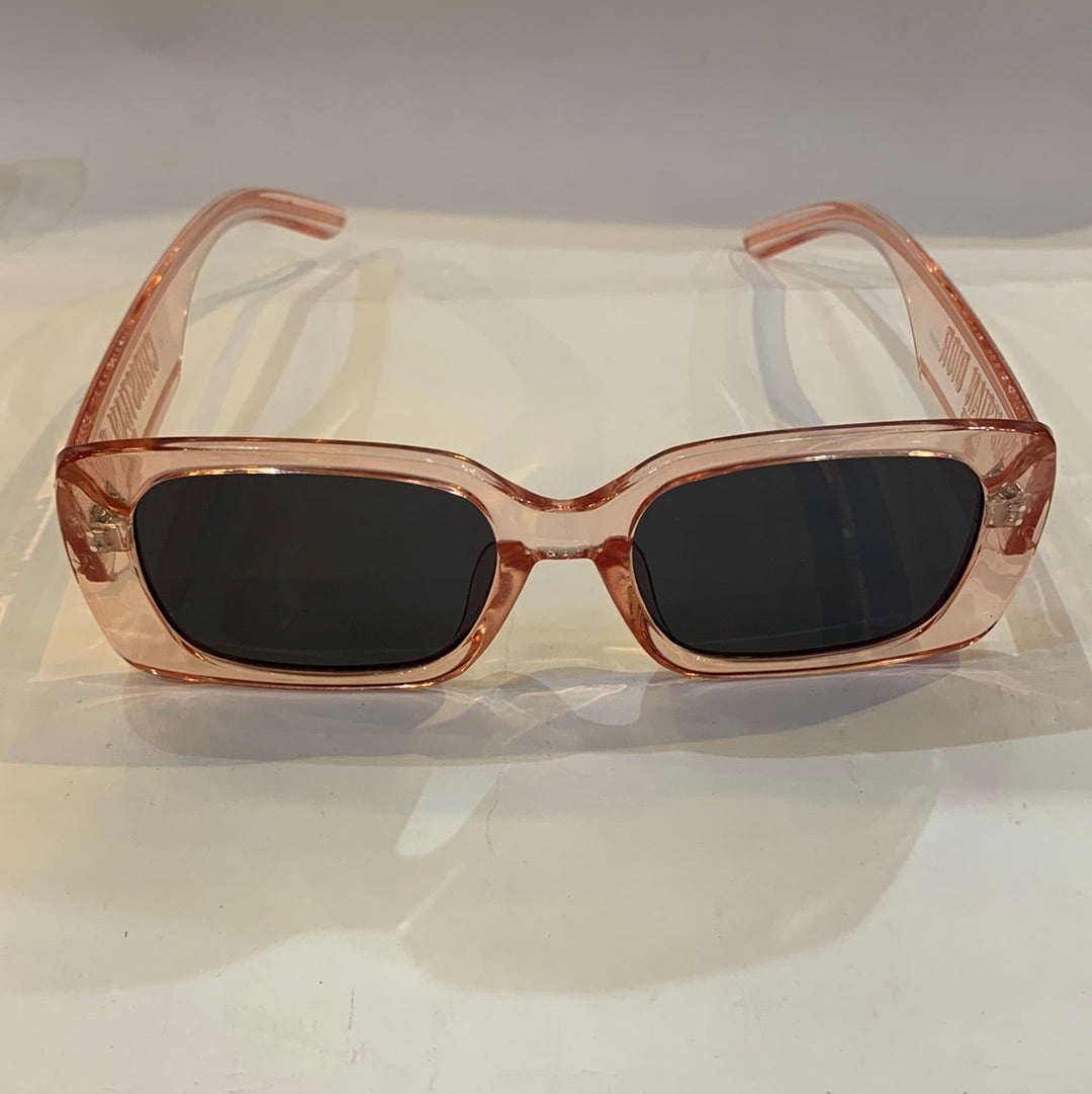OID Pink Transperent Frame Black Shade Sunglass S2U 53 18-145