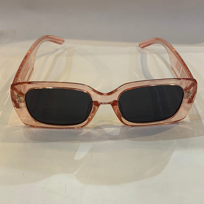 OID Pink Transperent Frame Black Shade Sunglass S2U 53 18-145