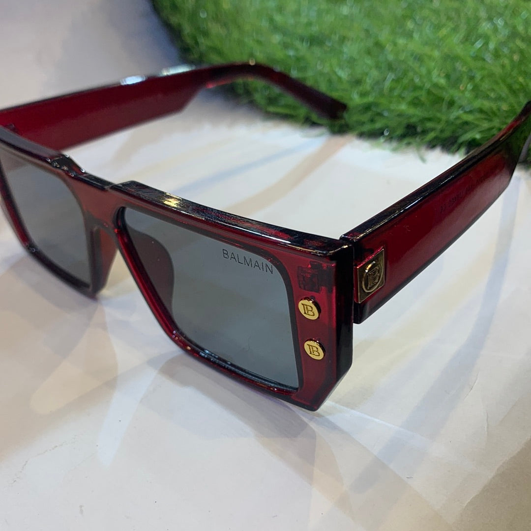 LAB Red Frame Black Shade Sunglasses LH037 55 15-145