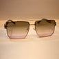 OID Copper Black Frame Brown Pink Shade Unisex Sunglass 10461 62 15 145