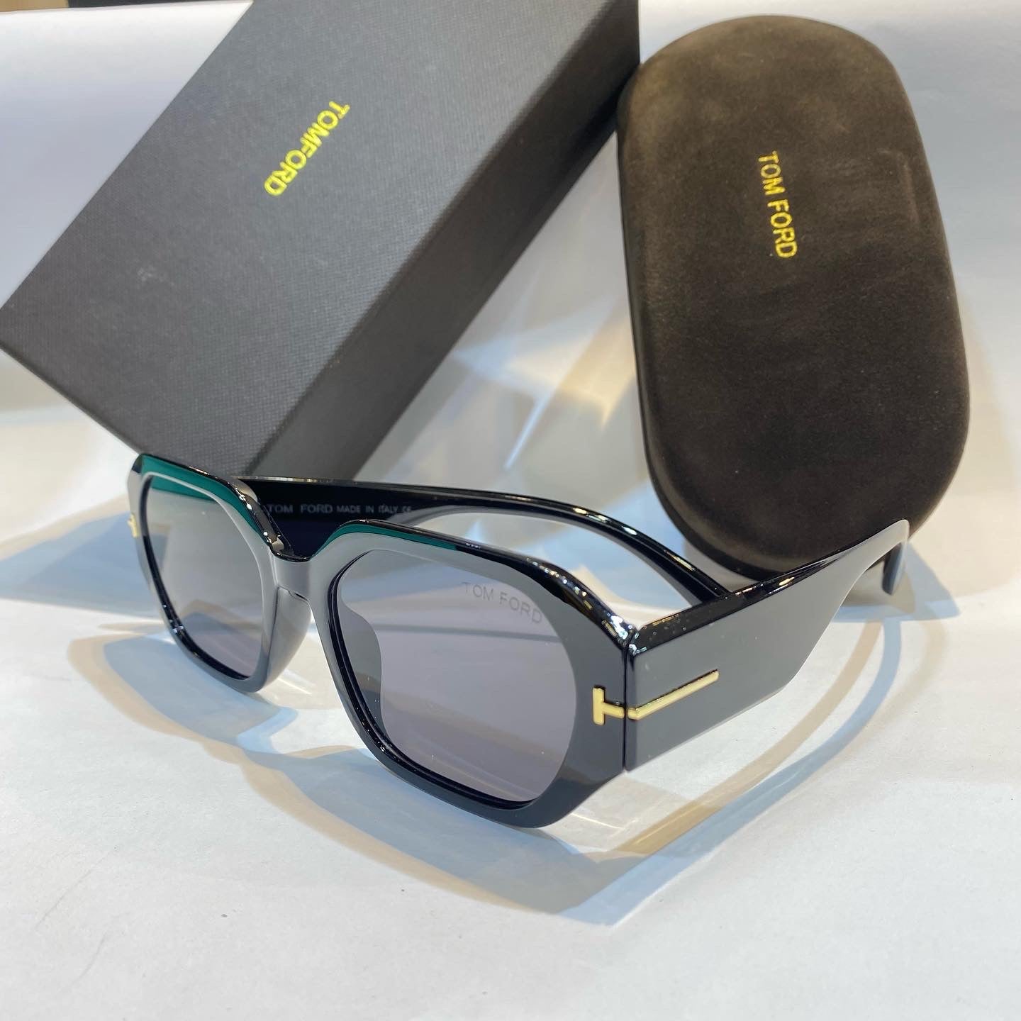 MOT Black Frame Black Shade Unisex Branded Sunglasses 957 53 21-145