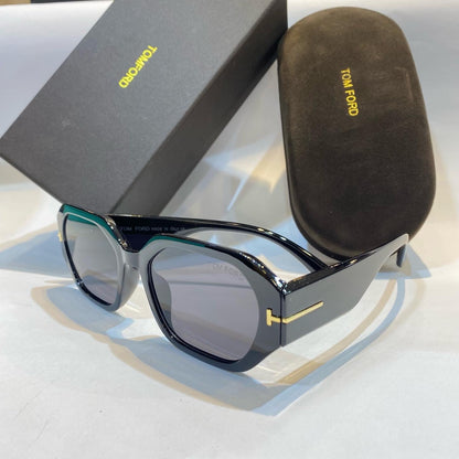 MOT Black Frame Black Shade Unisex Branded Sunglasses 957 53 21-145