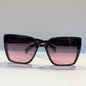 Mij Jim Glossy Black Frame Pink Shade Sunglass W900260 15-147