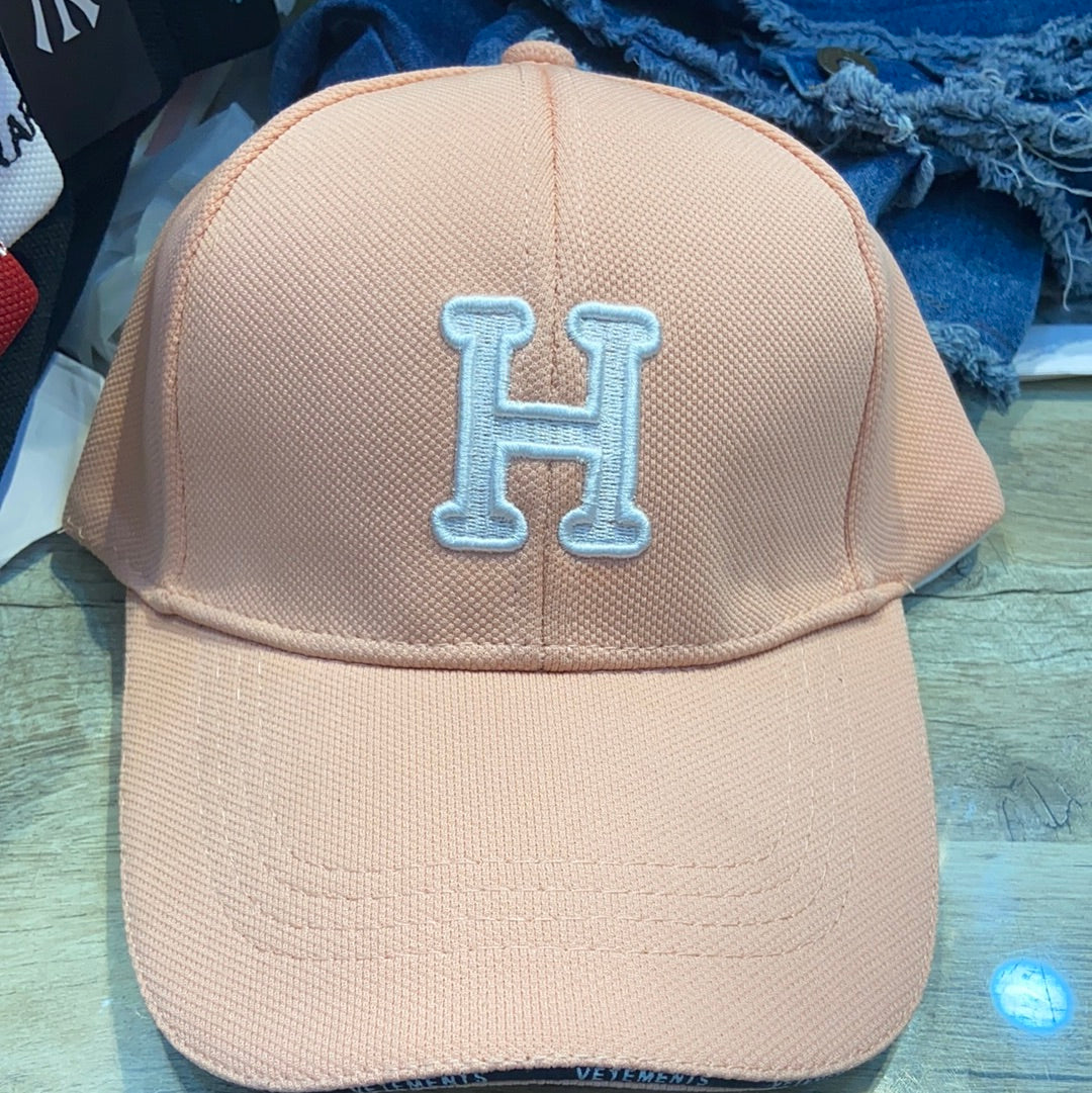 H Beige Cap White embroidery 300142