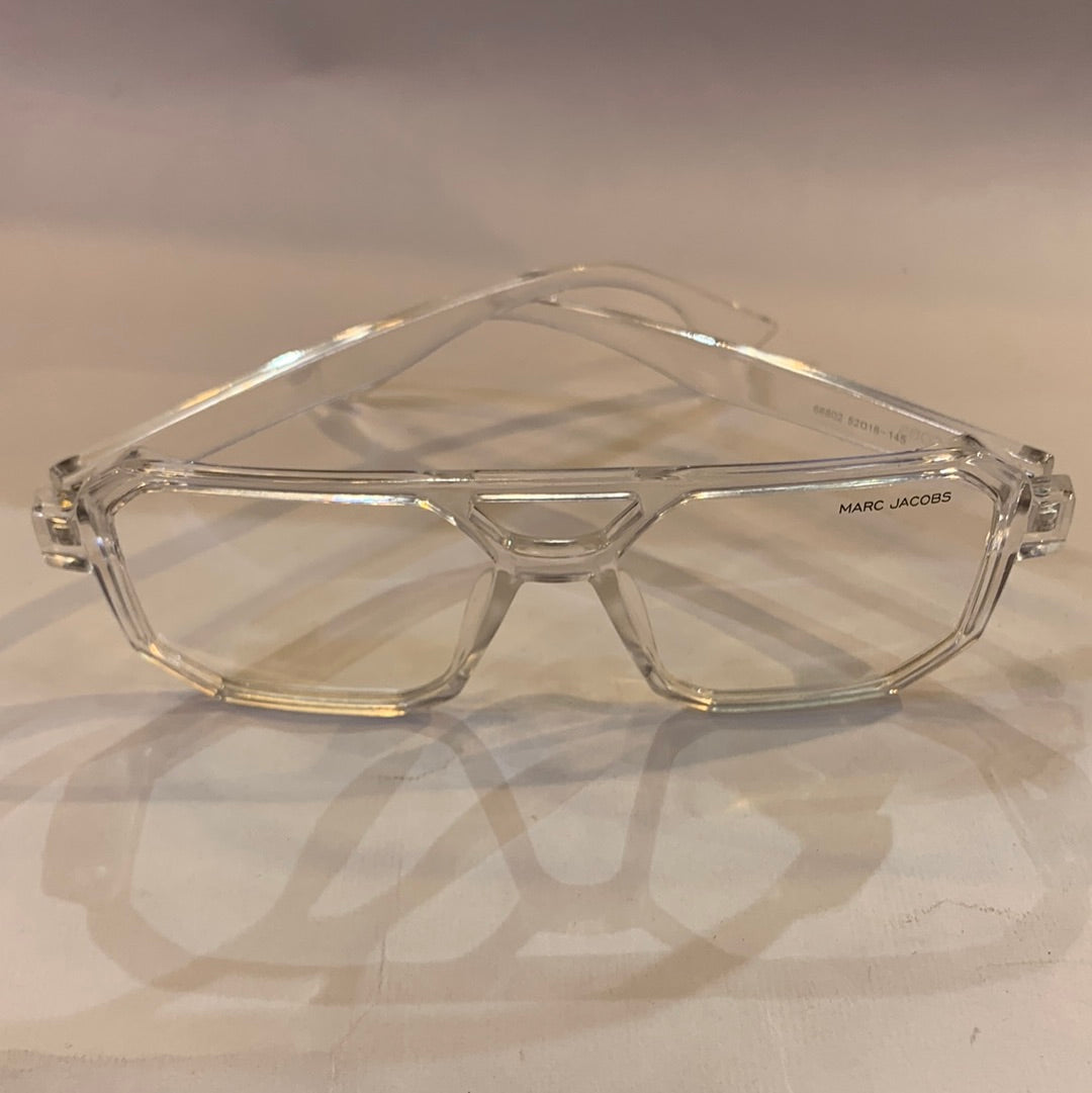 RAM Transperent Frame Transperent Shade Unisex Sunglasses 66802 52 16-145