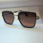 LAB Sliver Frame Brown Shade Unisex Branded Sunglasses H5592 C4 57 15-140