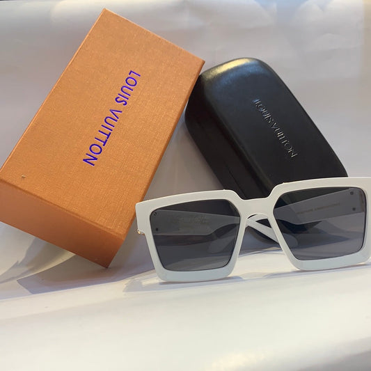 UOL White Frame Black Shade Unisex Sunglass Z1940E 99L 58 17 145