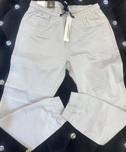 Grey Black Colour Denim Fabric Jogger