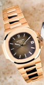 Pp Copper Chain Brown Dial Pat Tap Heavy Machinery Men’s Watch 901262