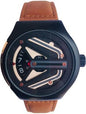 Ves Tan Strap Round Dial Watch For Men