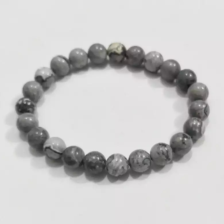 Labradorite Natural Stone Beads Unisex Bracelet