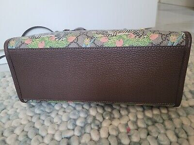 CUG GUC Brown Authentic Tiger Print Ladies Tote Bag 9301
