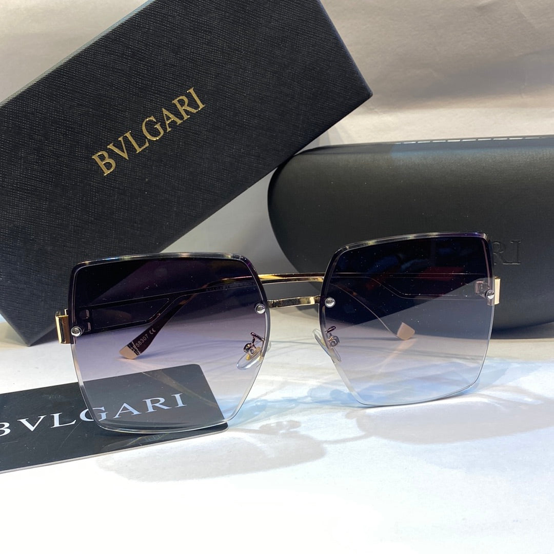 LVB Gold Frame Black Shade Unisex Branded Sunglasses CF58307