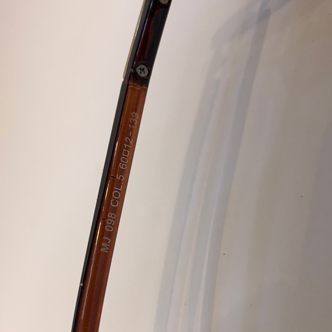 Ram Glossy Brown Frame Brown Shade Sunglass MJ098COL.560 12-139