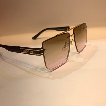 OID Copper Black Frame Brown Pink Shade Unisex Sunglass 10461 62 15 145
