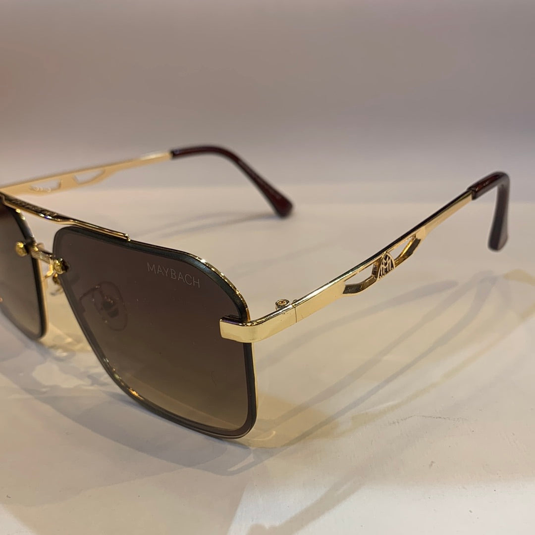 Yam golden frame brown shade sunglass 22053 57 15 145