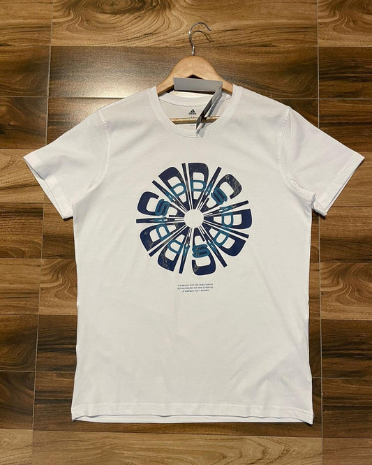 White Colour IDA Flower TShirt 110370