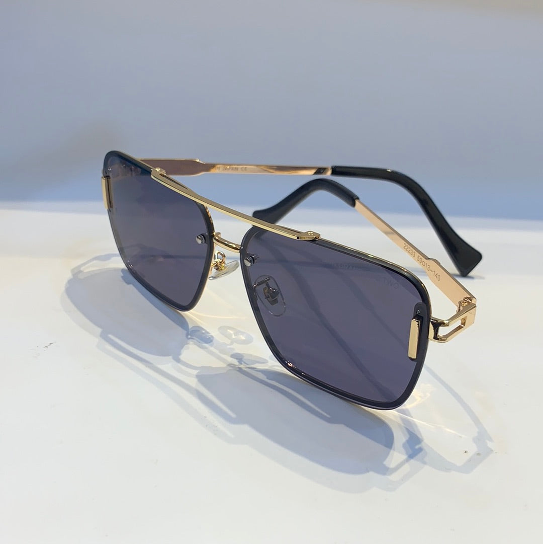 TID Copper Frame Black Shade Unisex Sunglass 22233 59 13 -140