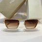OID Gold Frame Brown Shade Unisex Branded Sunglasses