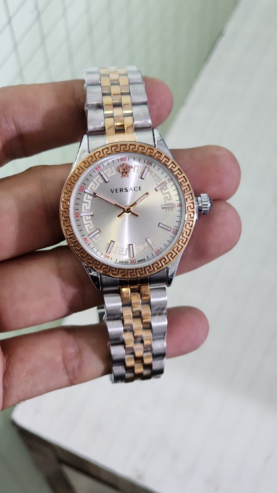 Rev Silver Copper Chain White Dial Ladies Watch 901322
