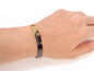 AHC Half n Half gold black cross band style Bracelet Bracelet With Fine Finishing For Unisex 502333