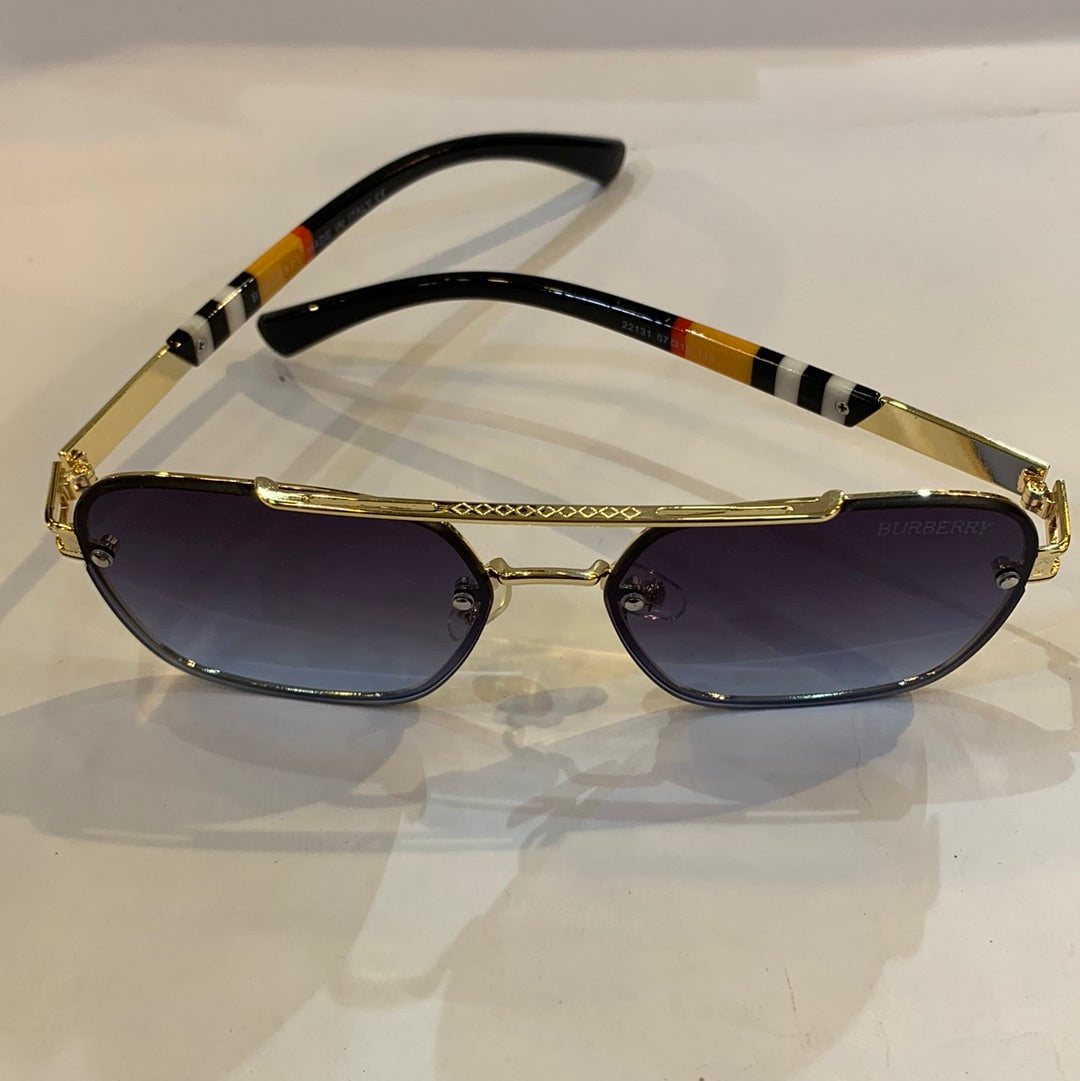 RUB Golden Frame Blue Shade Sunglass 22131 57 15 145