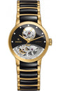 Black Gold Chain Black White Dial Men’s Watch