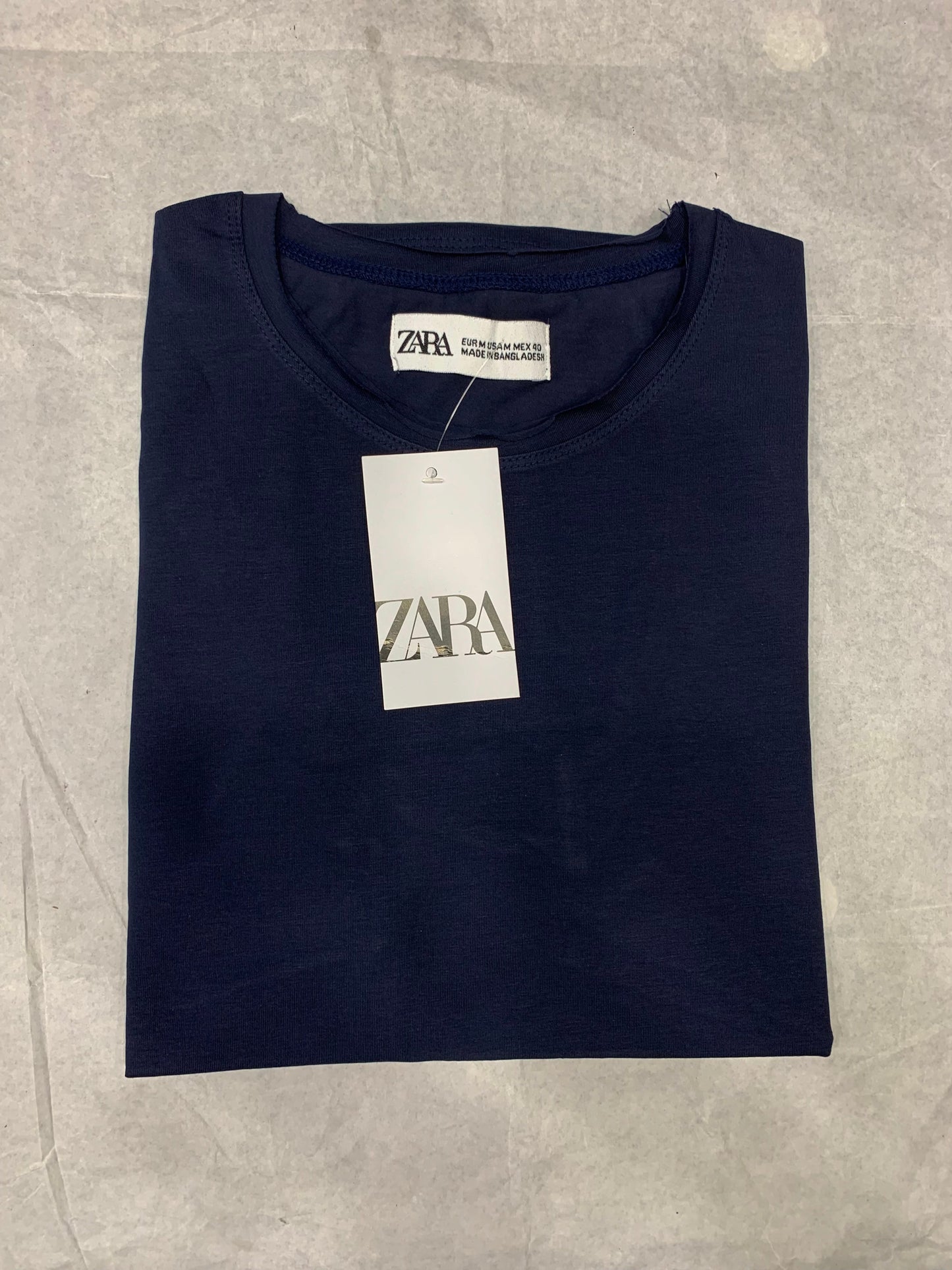 Zr Navy Blue Color Plain Half Sleeve tshirt 18872